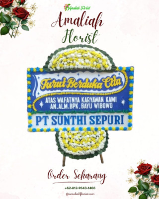 Papan Bunga Duka di Semin
